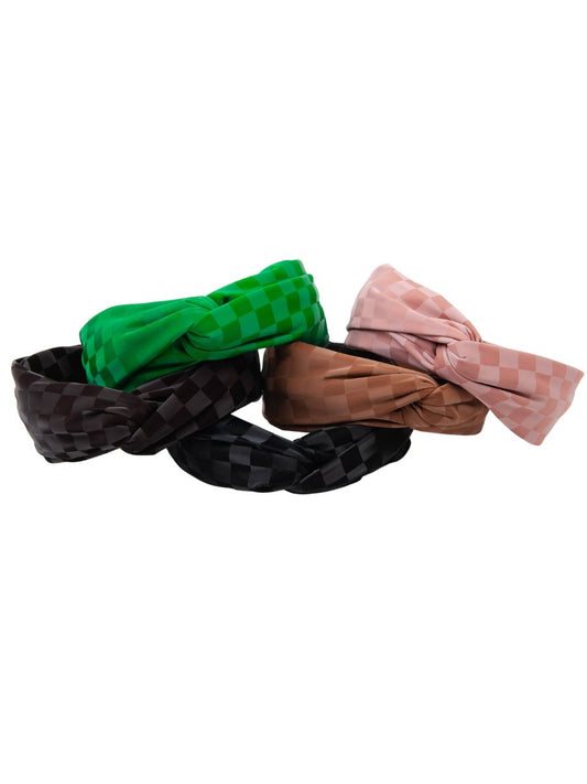 TWISTED CHECKERS HEADBAND