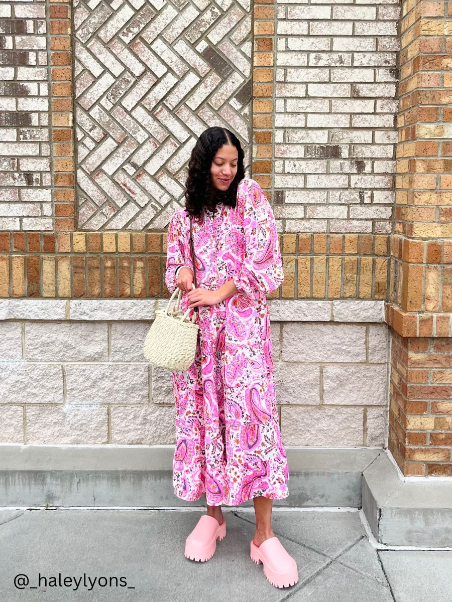 Women's Paisley Print Maxi Dress