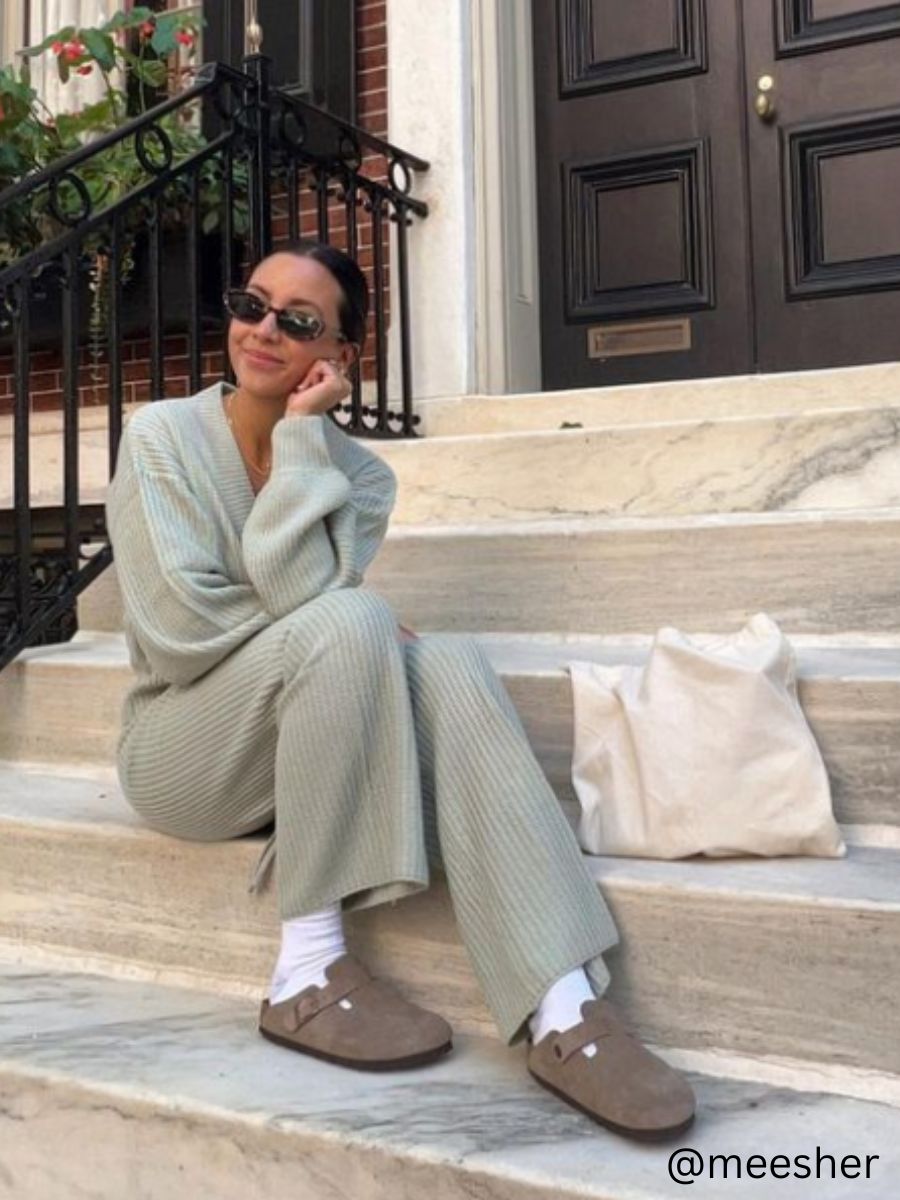 Women's Sweater Cardigan & Pant Set