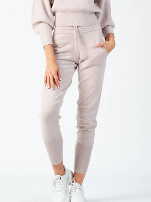 BLAKE KNIT JOGGER PANTS-ICED LAVENDER