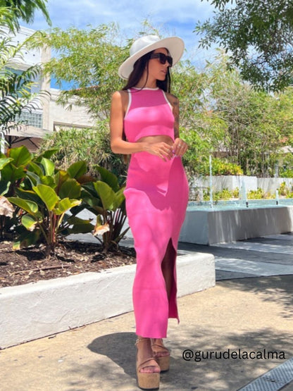 DENISE KNIT CUTOUT DRESS