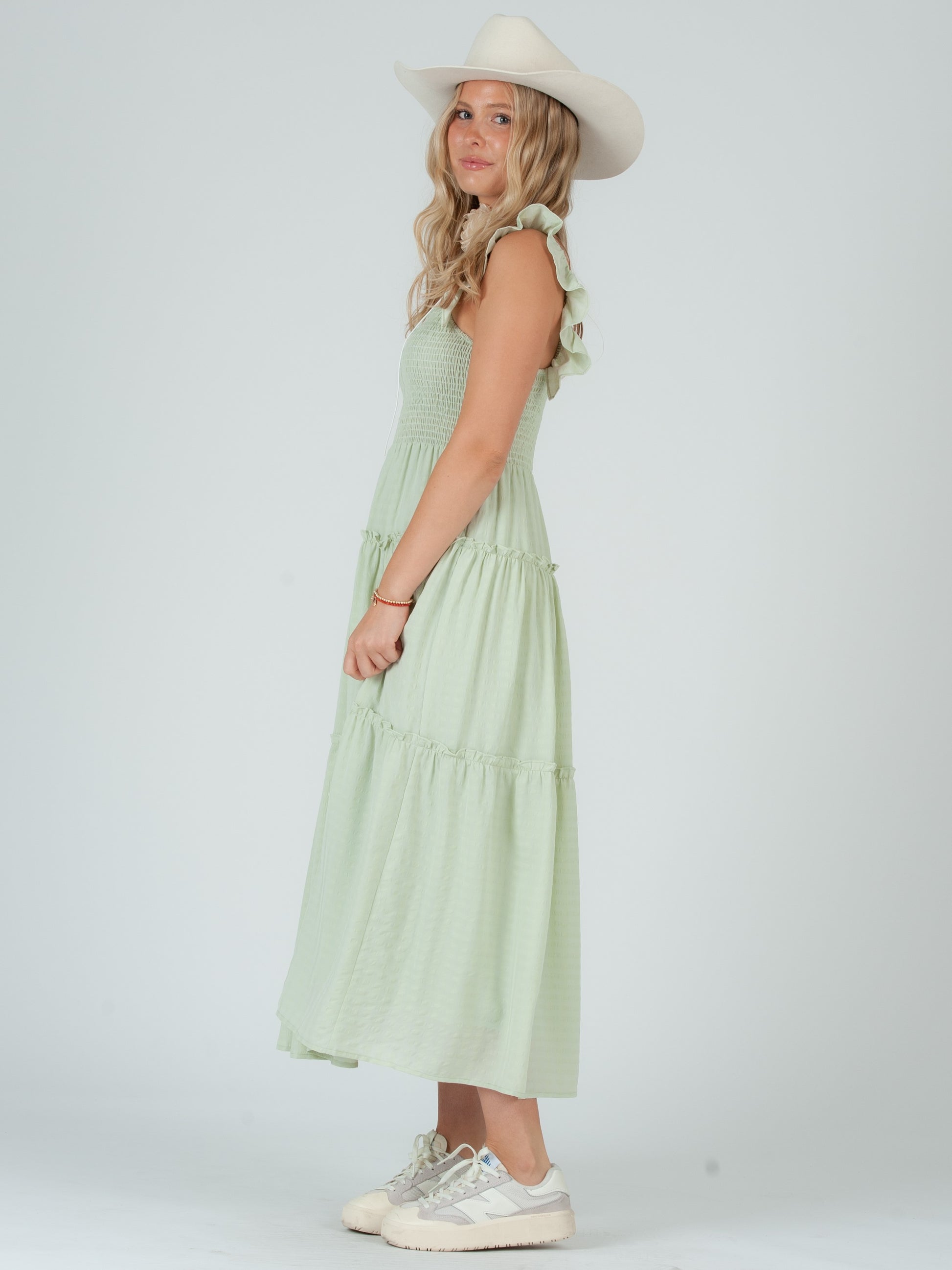 GREEN MAXI DRESS
