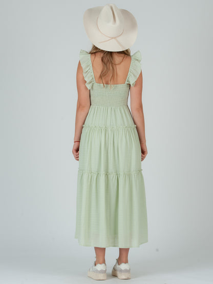 GREEN MAXI DRESS