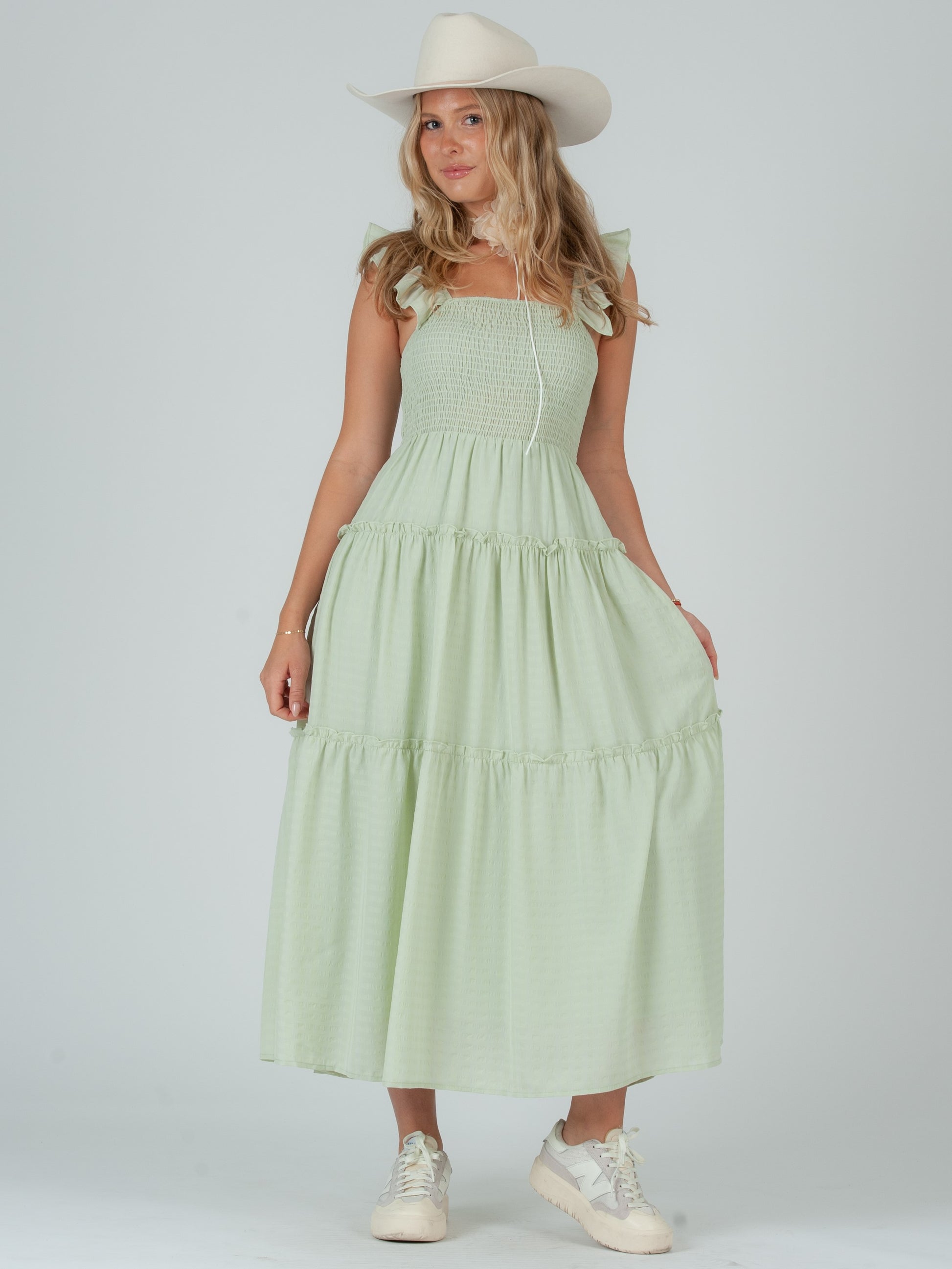 GREEN MAXI DRESS