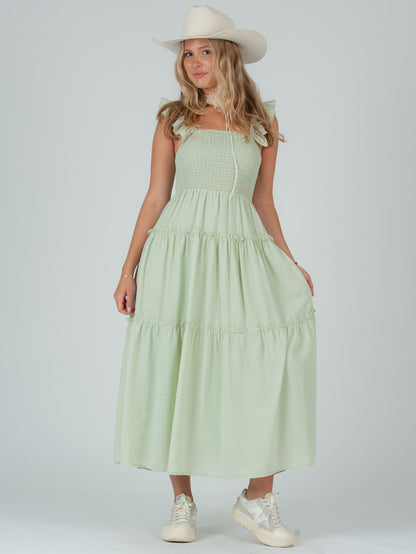 GREEN MAXI DRESS