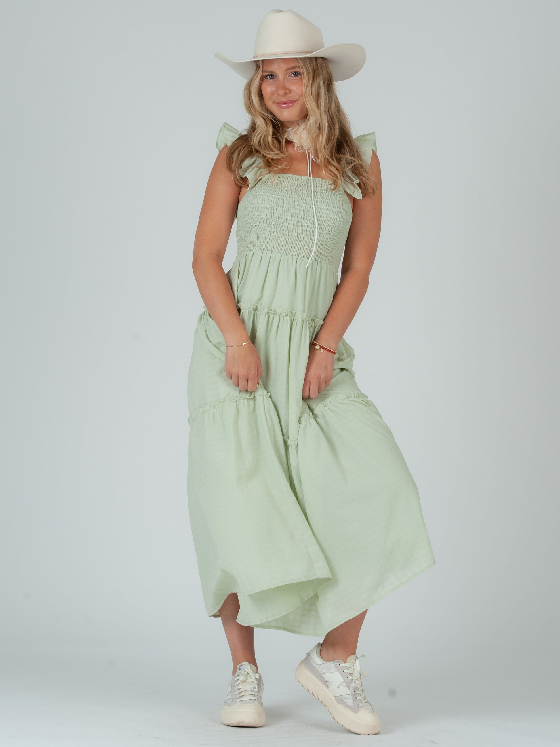 GREEN MAXI DRESS