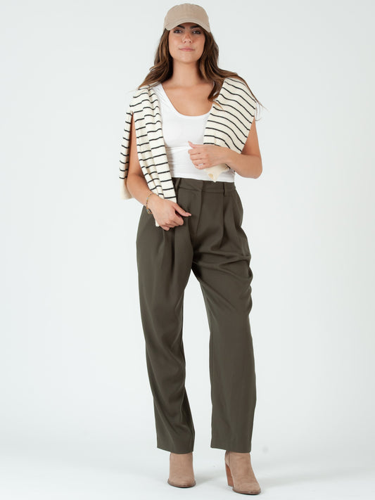 FELICITY TROUSERS-OLIVE