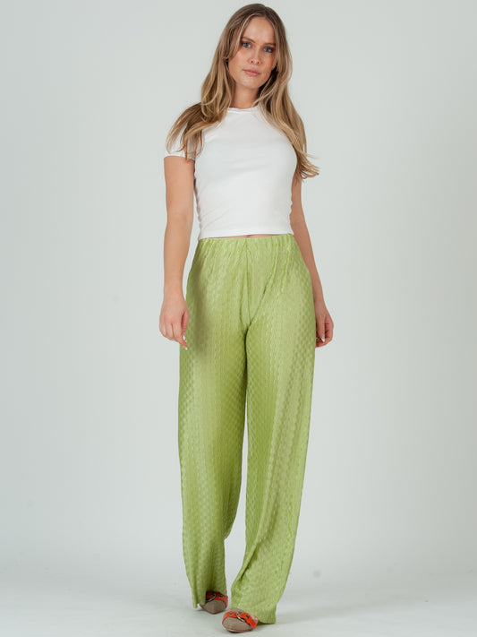 Women's Textured Pull on Pants