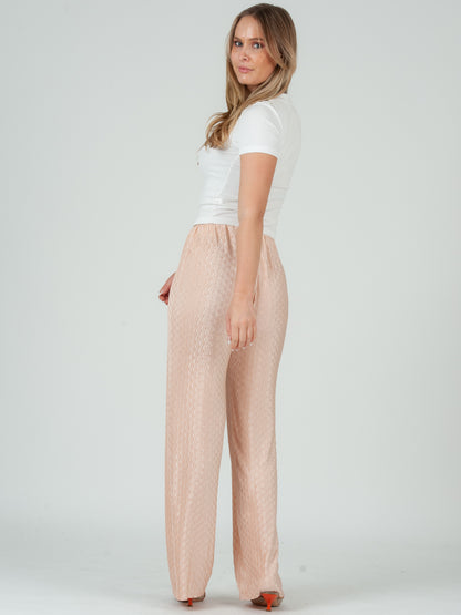 Women's Textured Pull on Pants