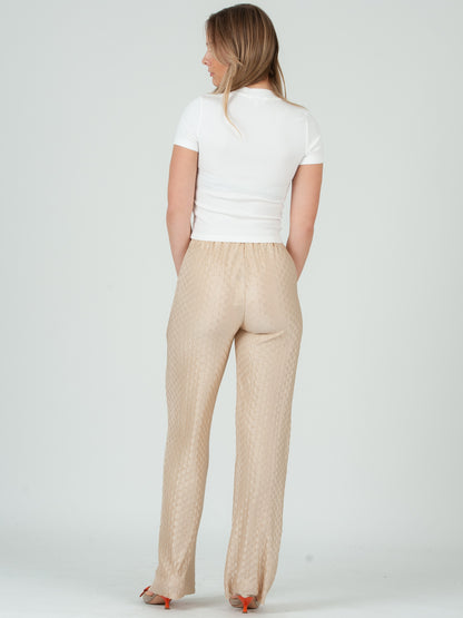 PHYLLIS PULL ON PANT-CHAMPAGNE