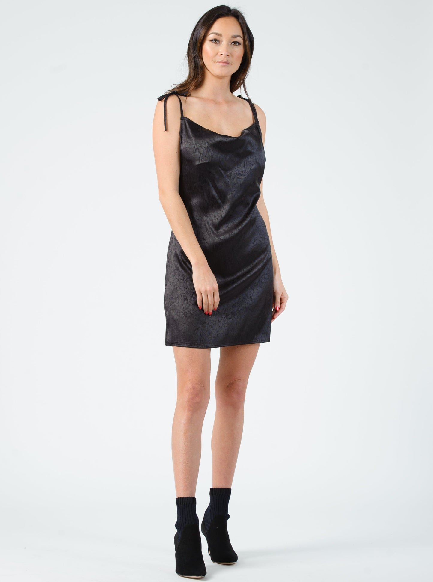 CHANDON MINI DRESS-BLACK ZEBRA