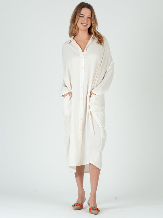 IVORY SHIRTDRESS