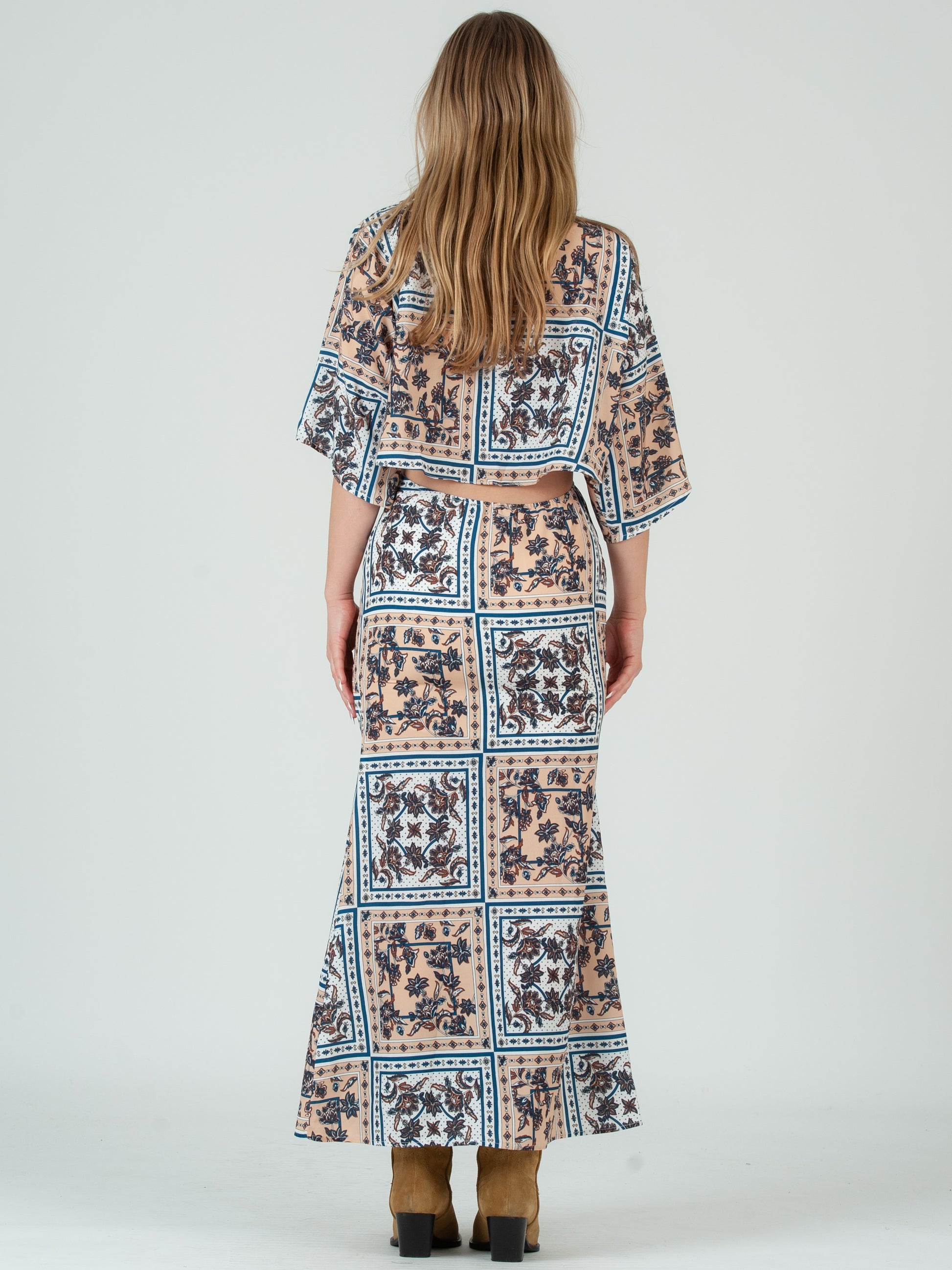 PATCHWORK MAXI DRESS