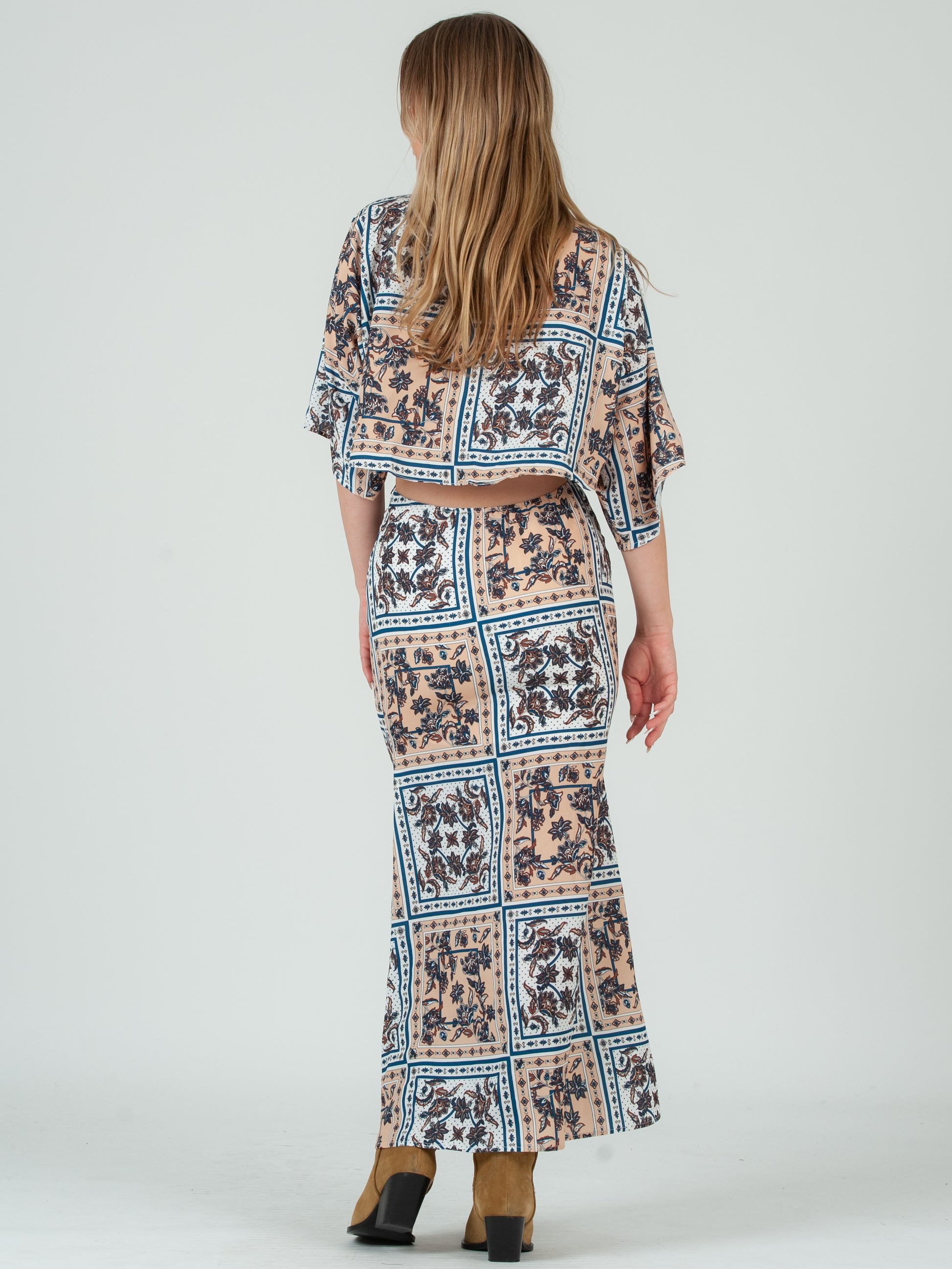PATCHWORK MAXI DRESS