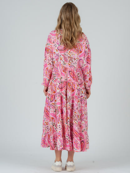 Women's Paisley Print Maxi Dress