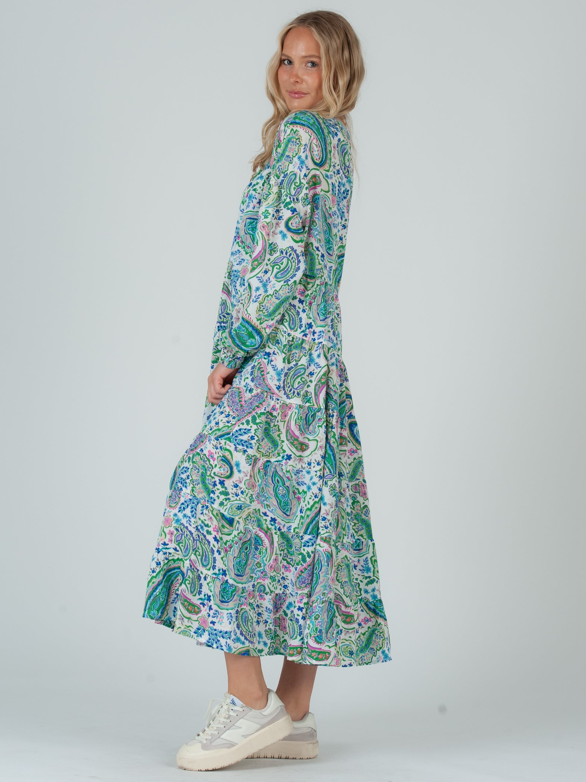 PAISLEY BOHO MAXI DRESS