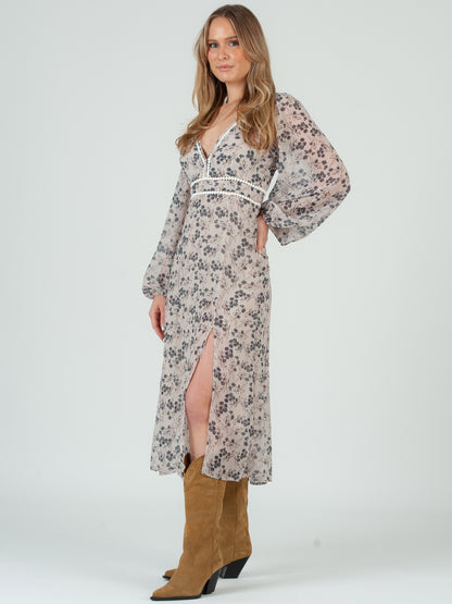 FLORAL MIDI DRESS