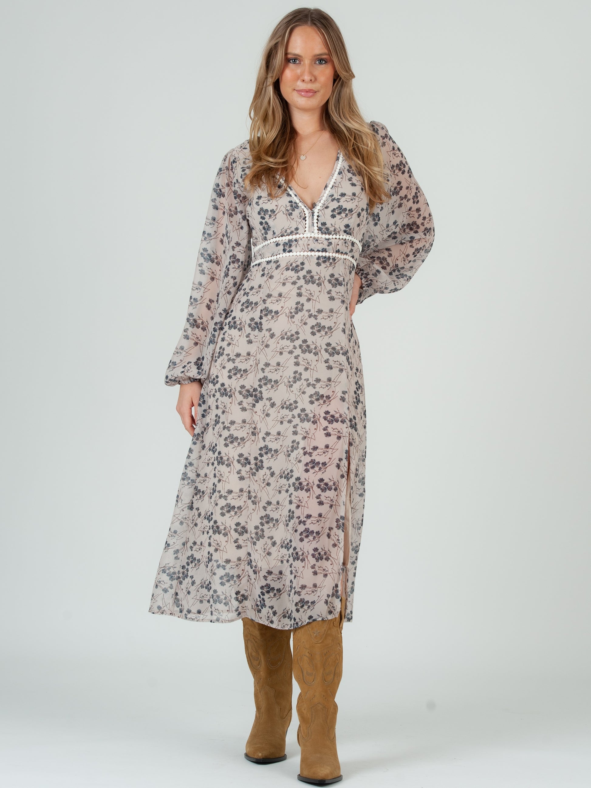 FLORAL MIDI DRESS