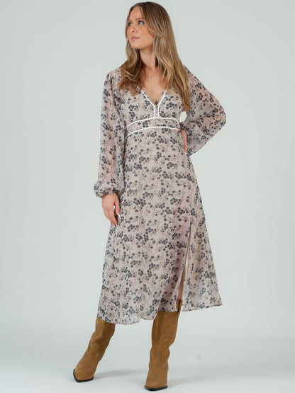 FLORAL MIDI DRESS