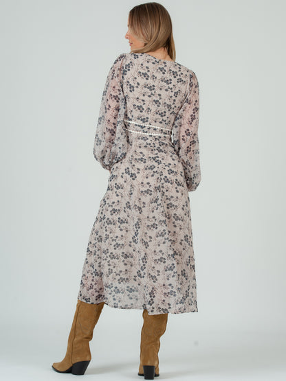 FLORAL MIDI DRESS