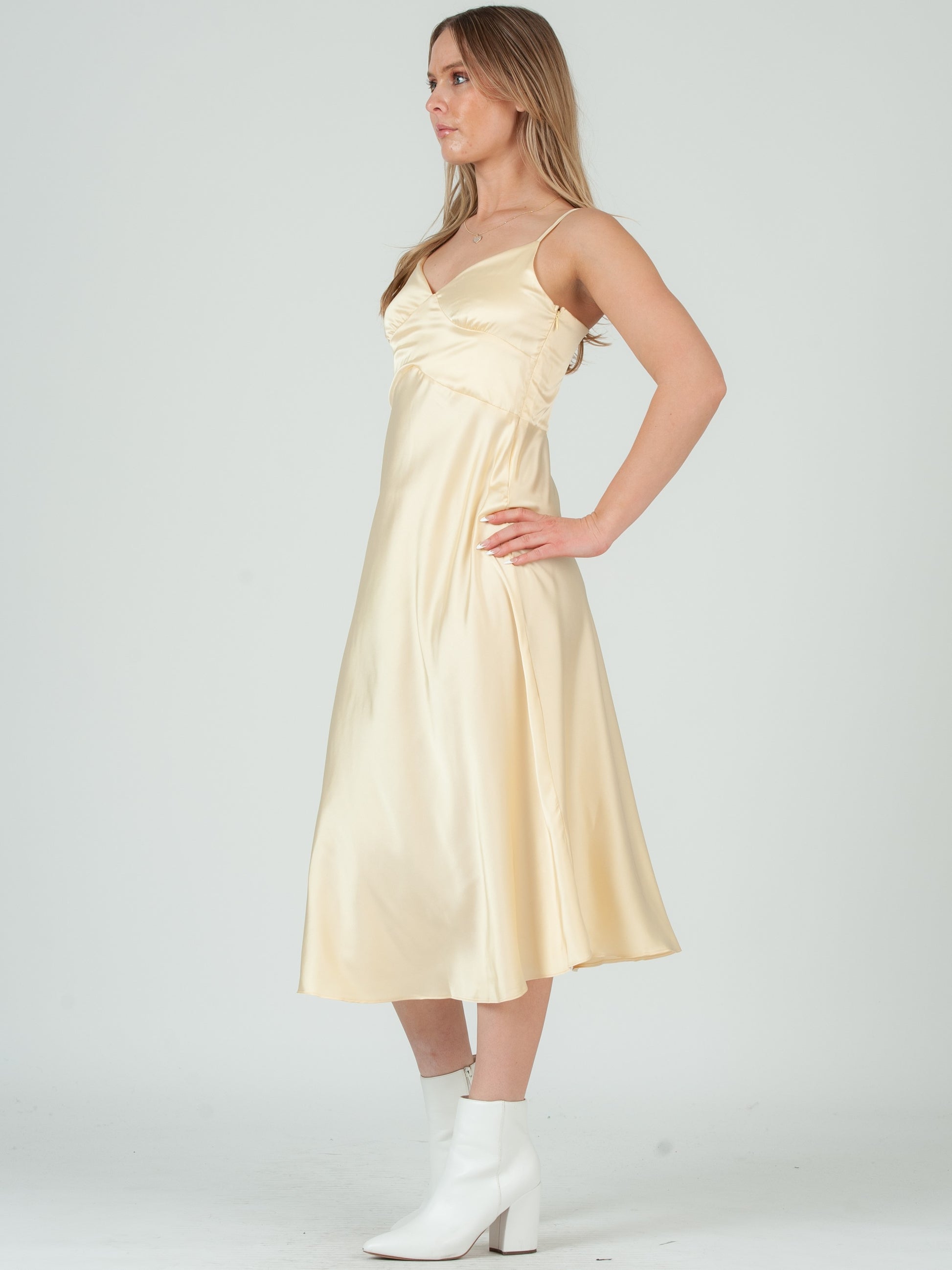 SATIN SLIP DRESS