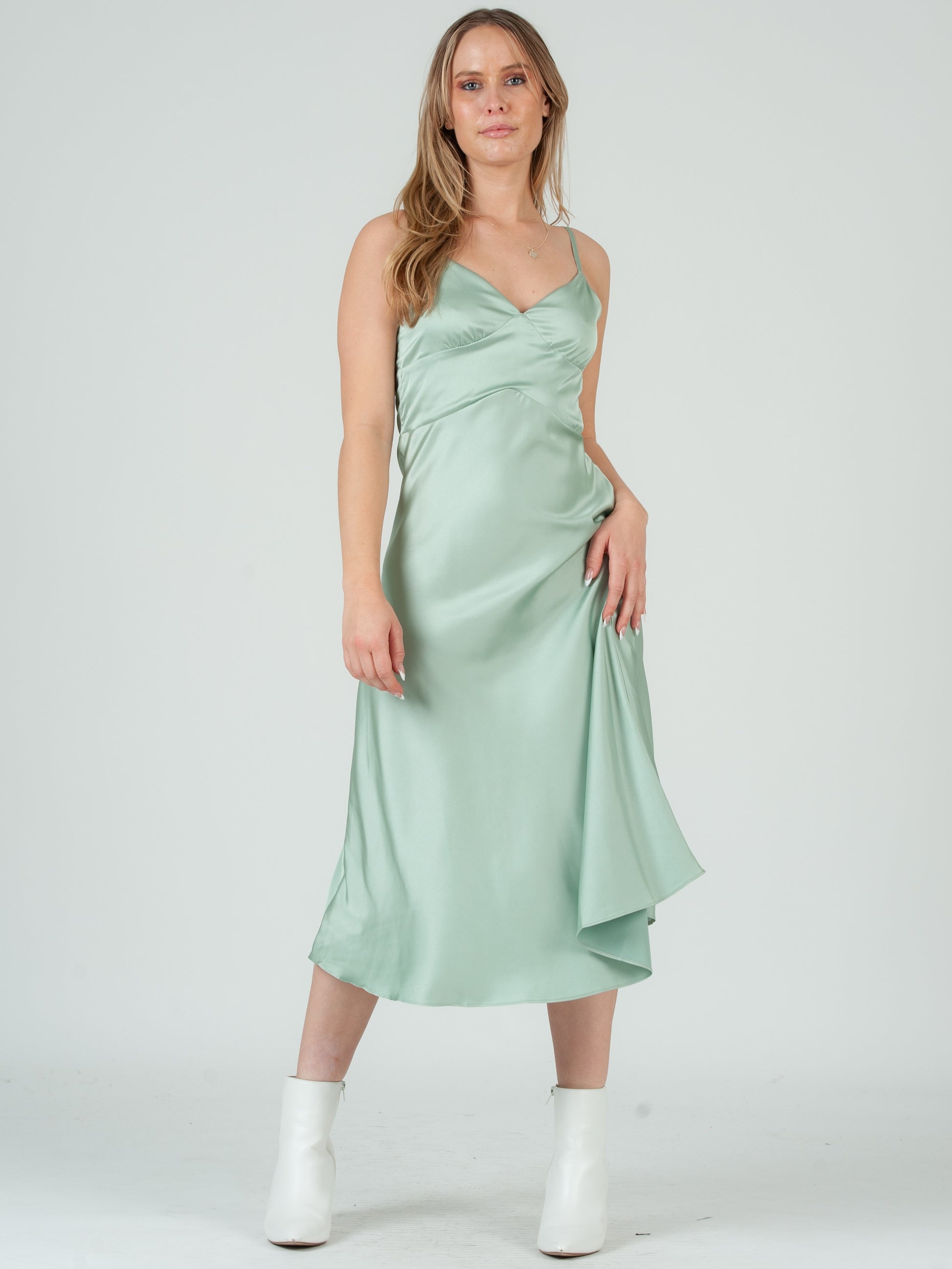 SATIN SLIP DRESS