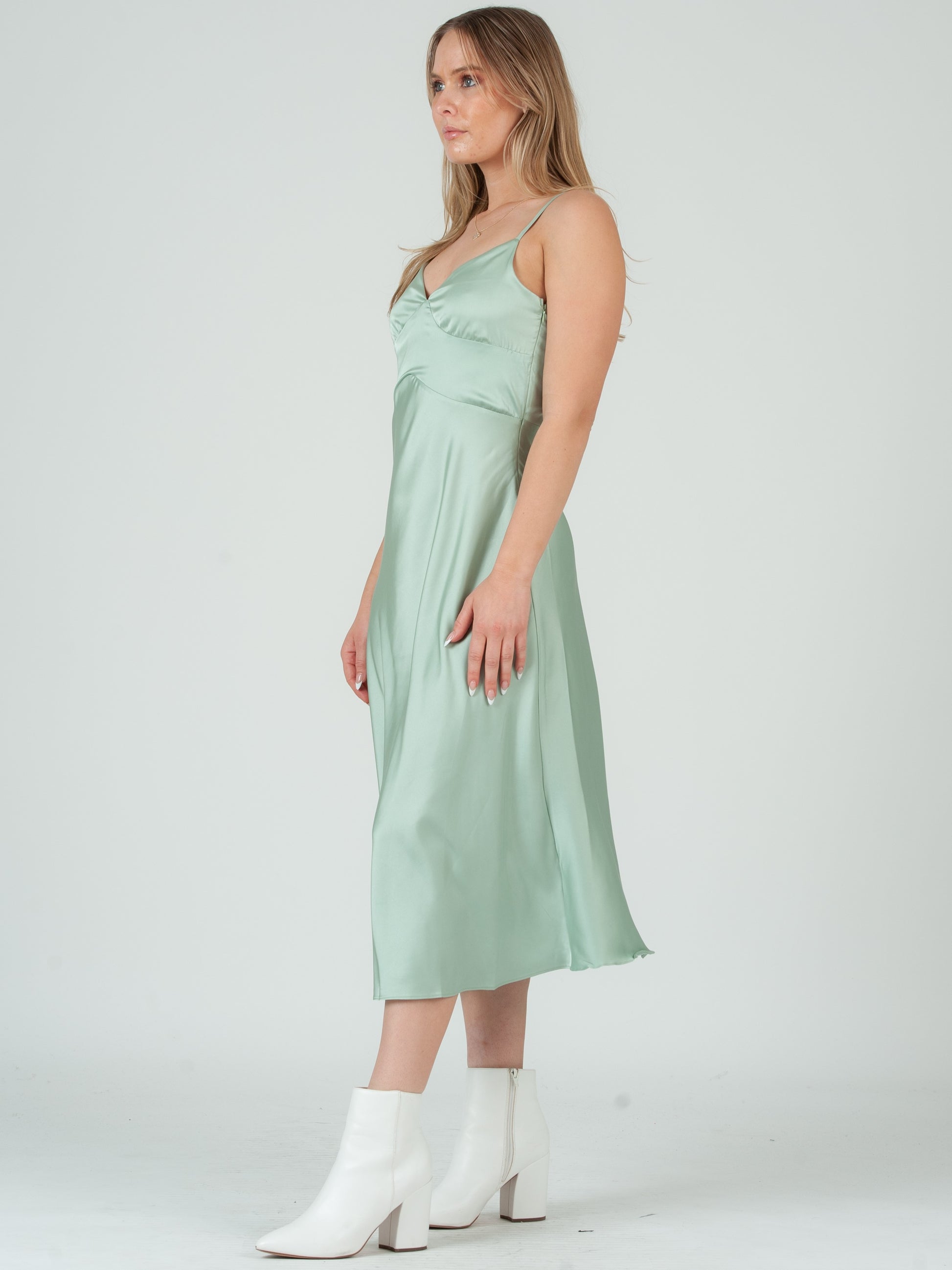 SATIN SLIP DRESS