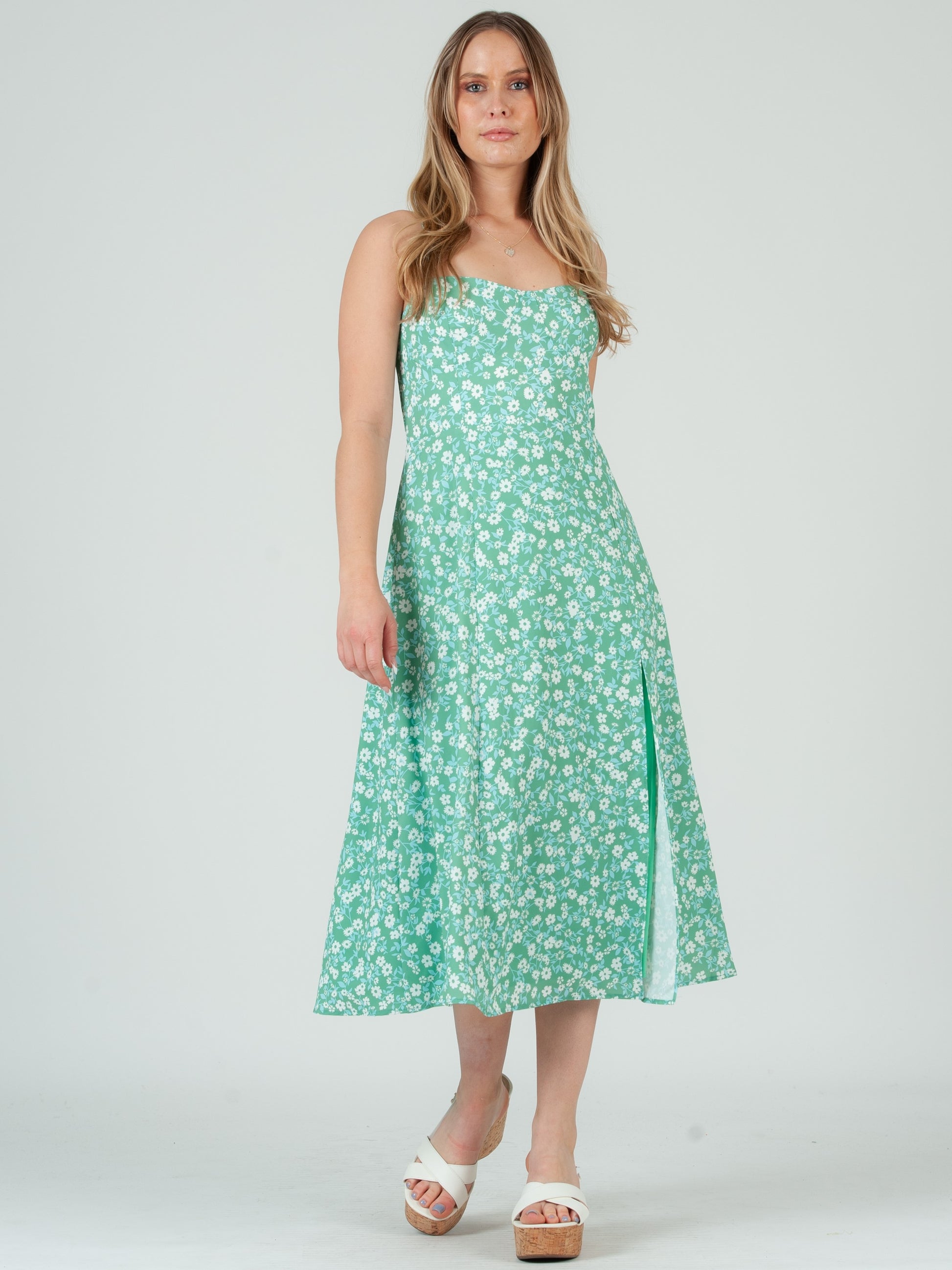 FLORAL SLIP DRESS