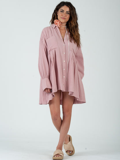 GAUZE MINI DRESS