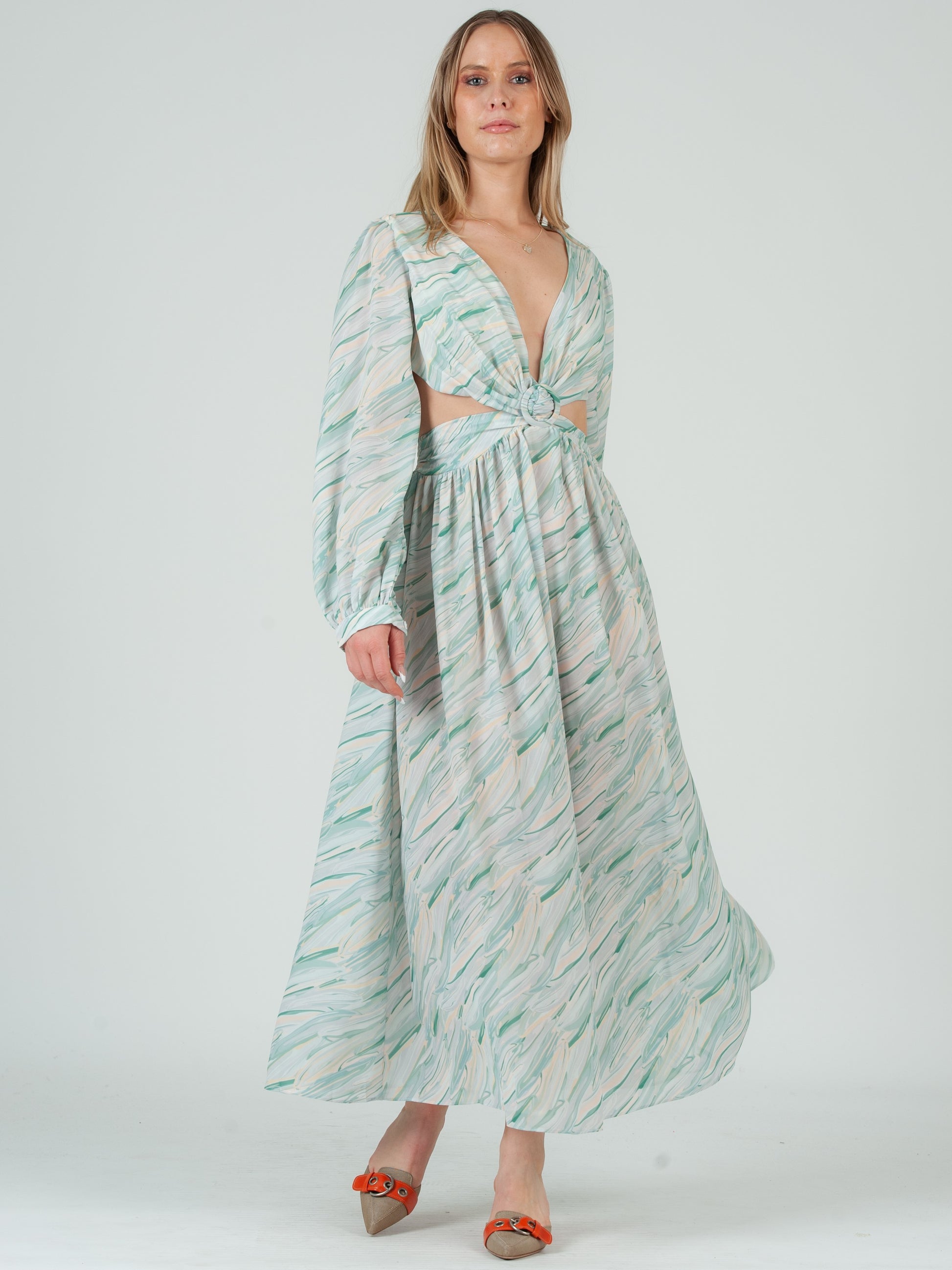 PRINTED MAXI DRESS