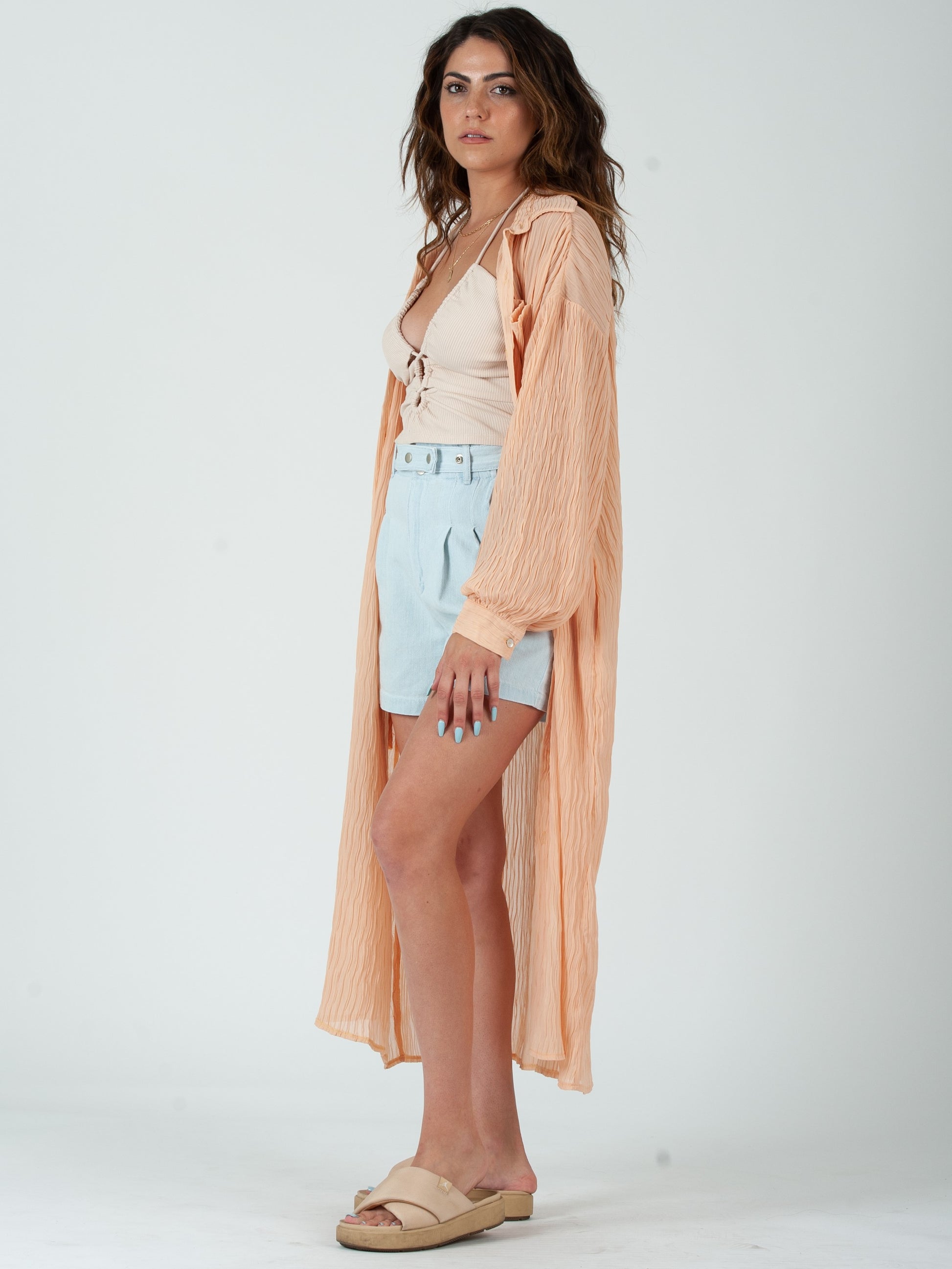 PEACHY SHIRTDRESS