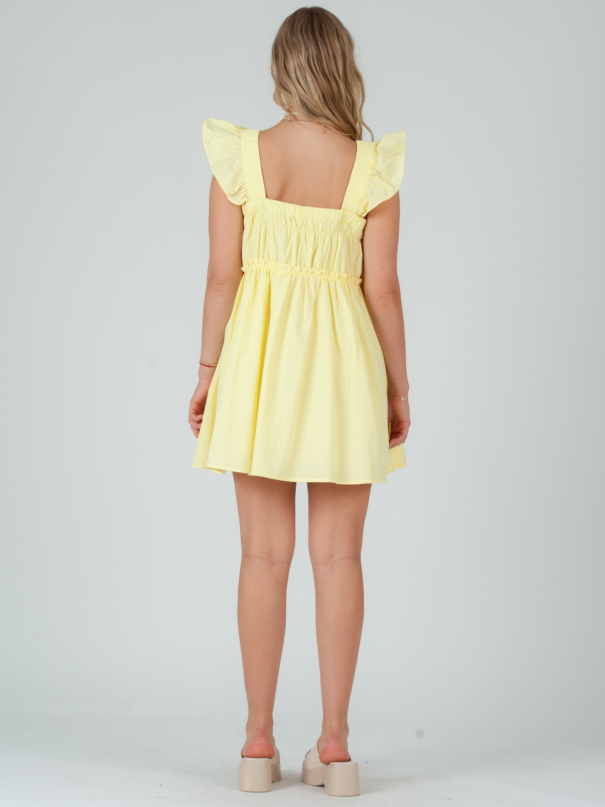 YELLOW MINI DRESS