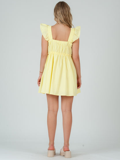 YELLOW MINI DRESS