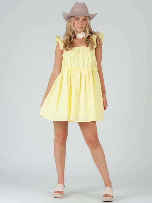 YELLOW MINI DRESS