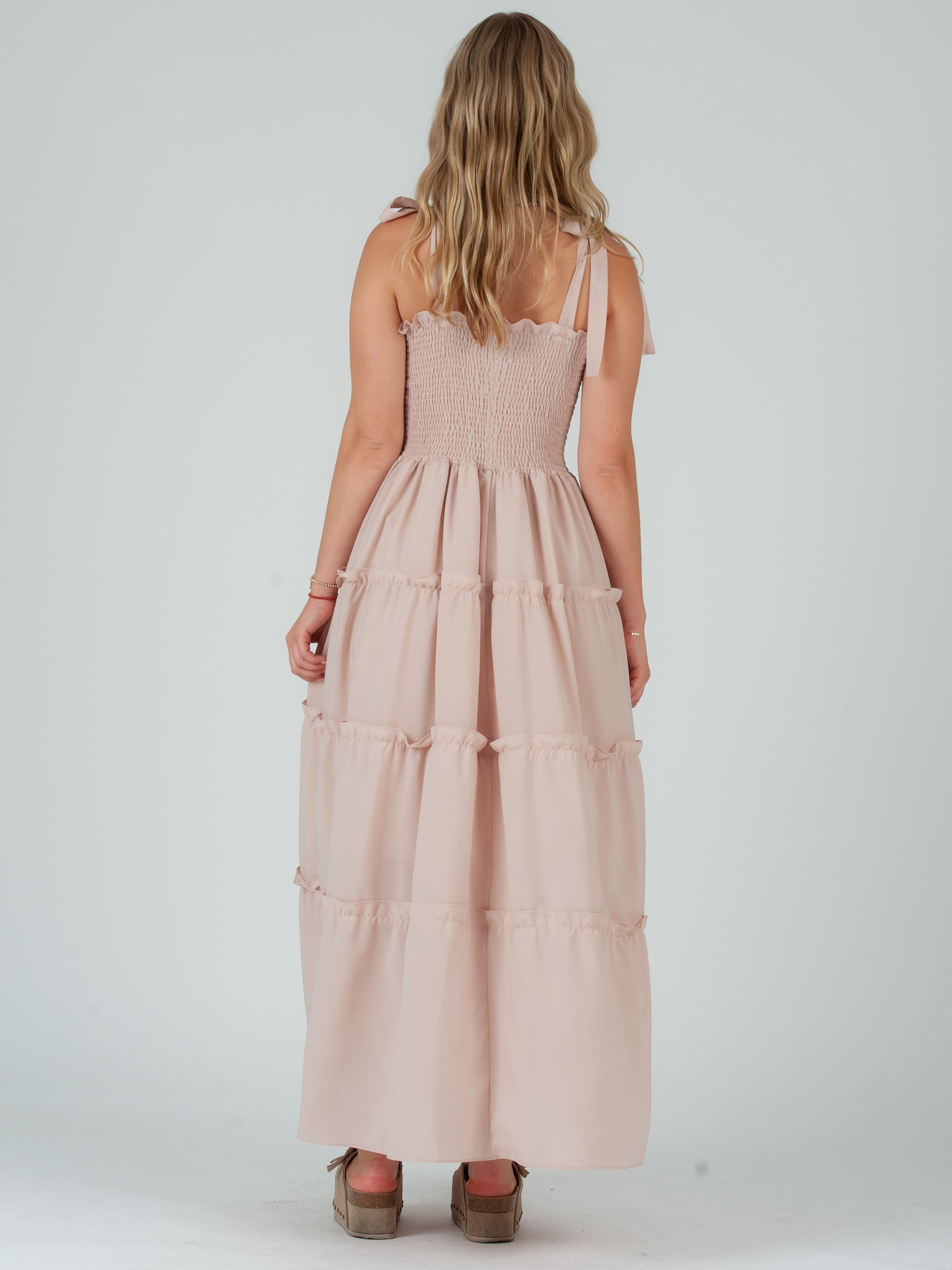 PEACH MAXI DRESS