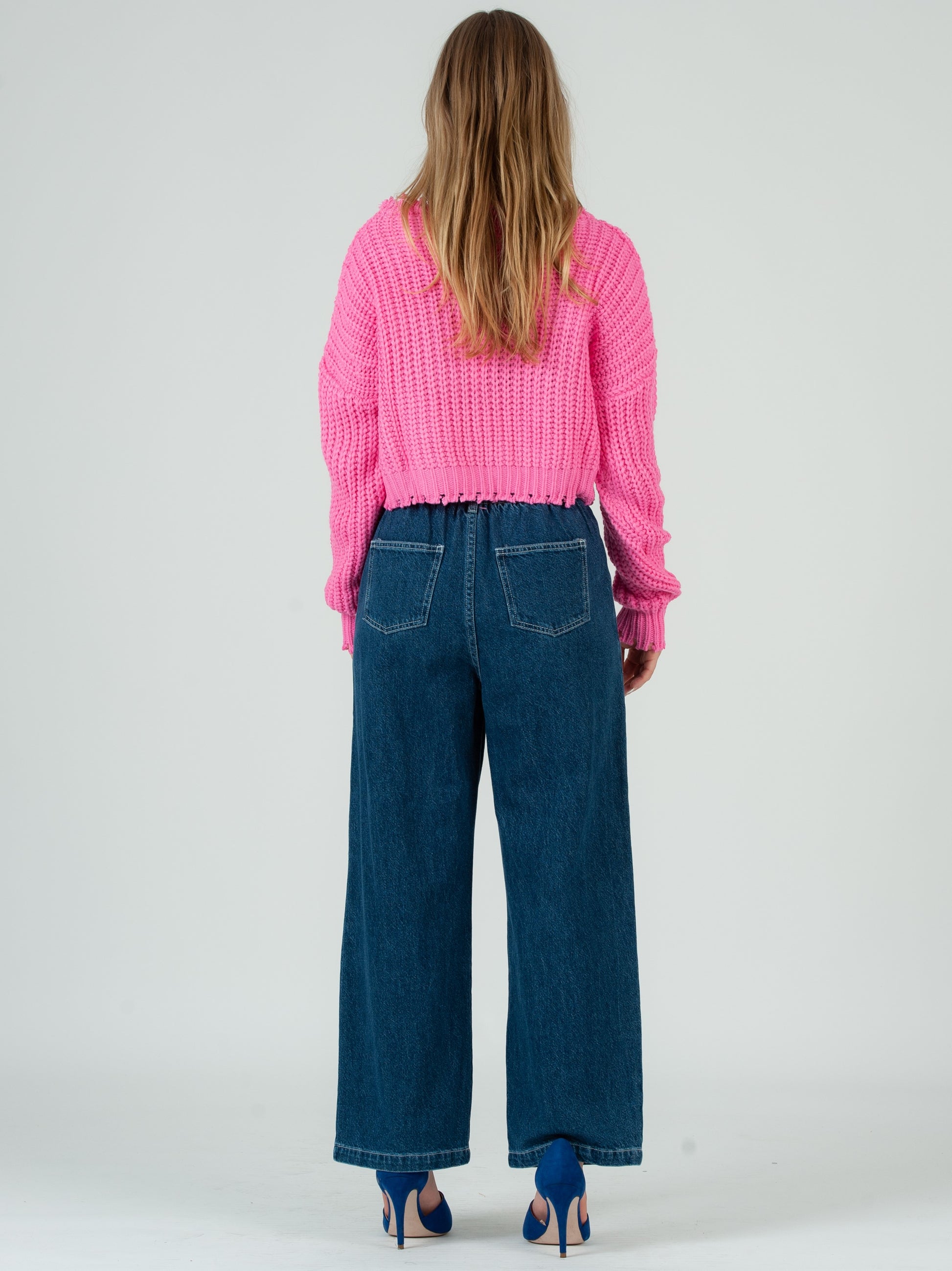 CROPPED PINK SWEATER