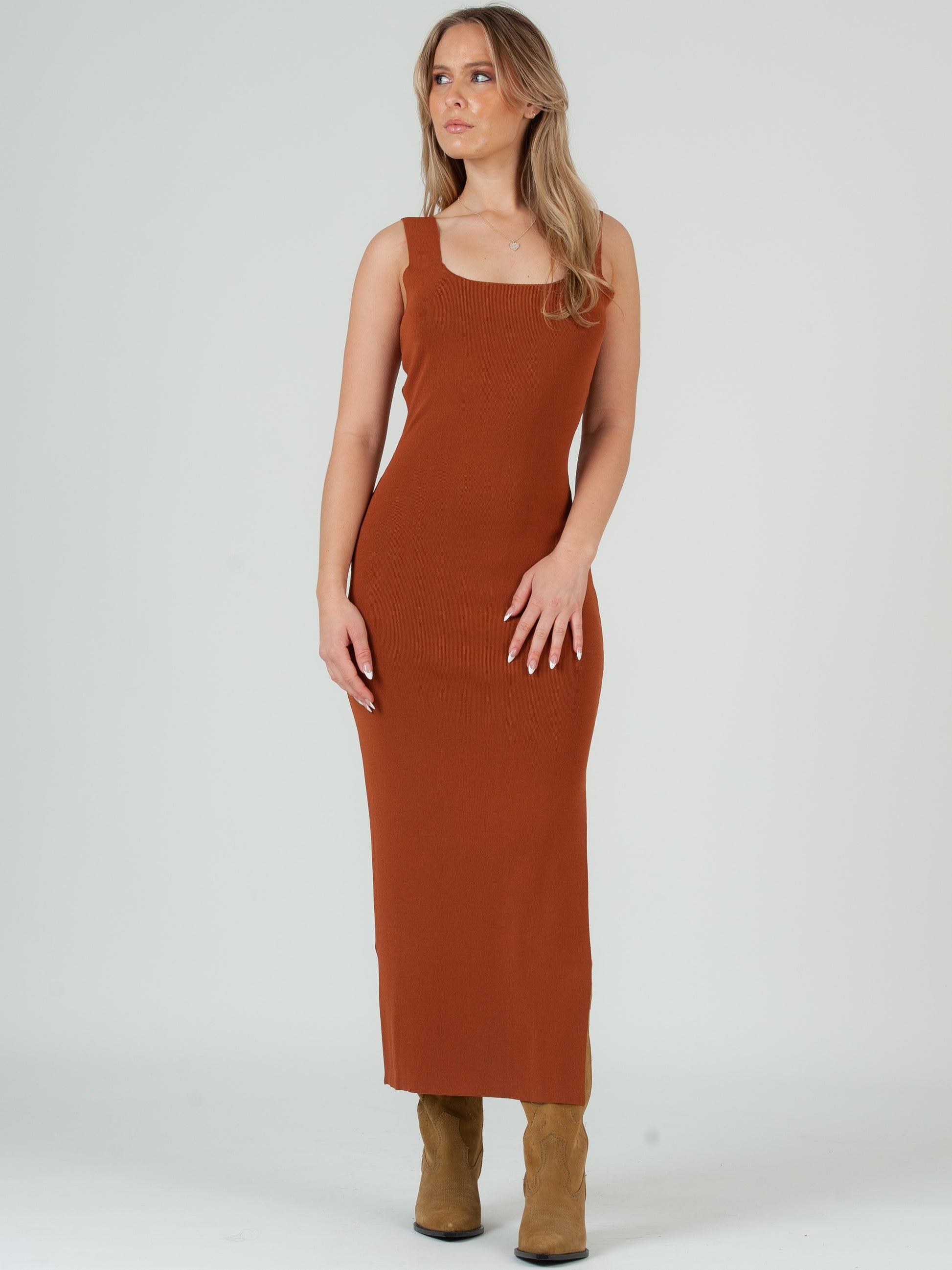 Women's Knit Midi Dress L Women's Knit Midi Dress L