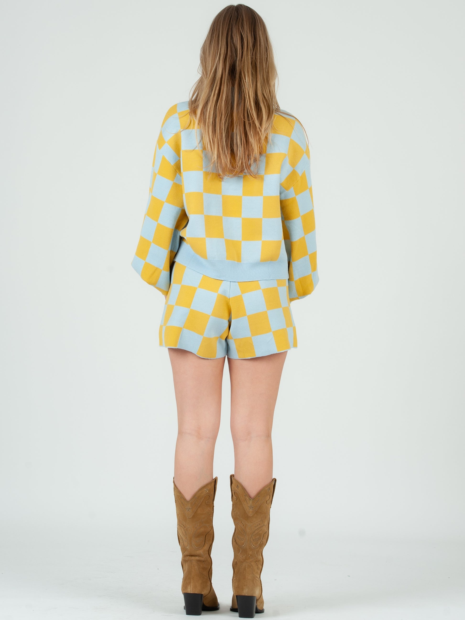 MATCHING CHECKERED SET
