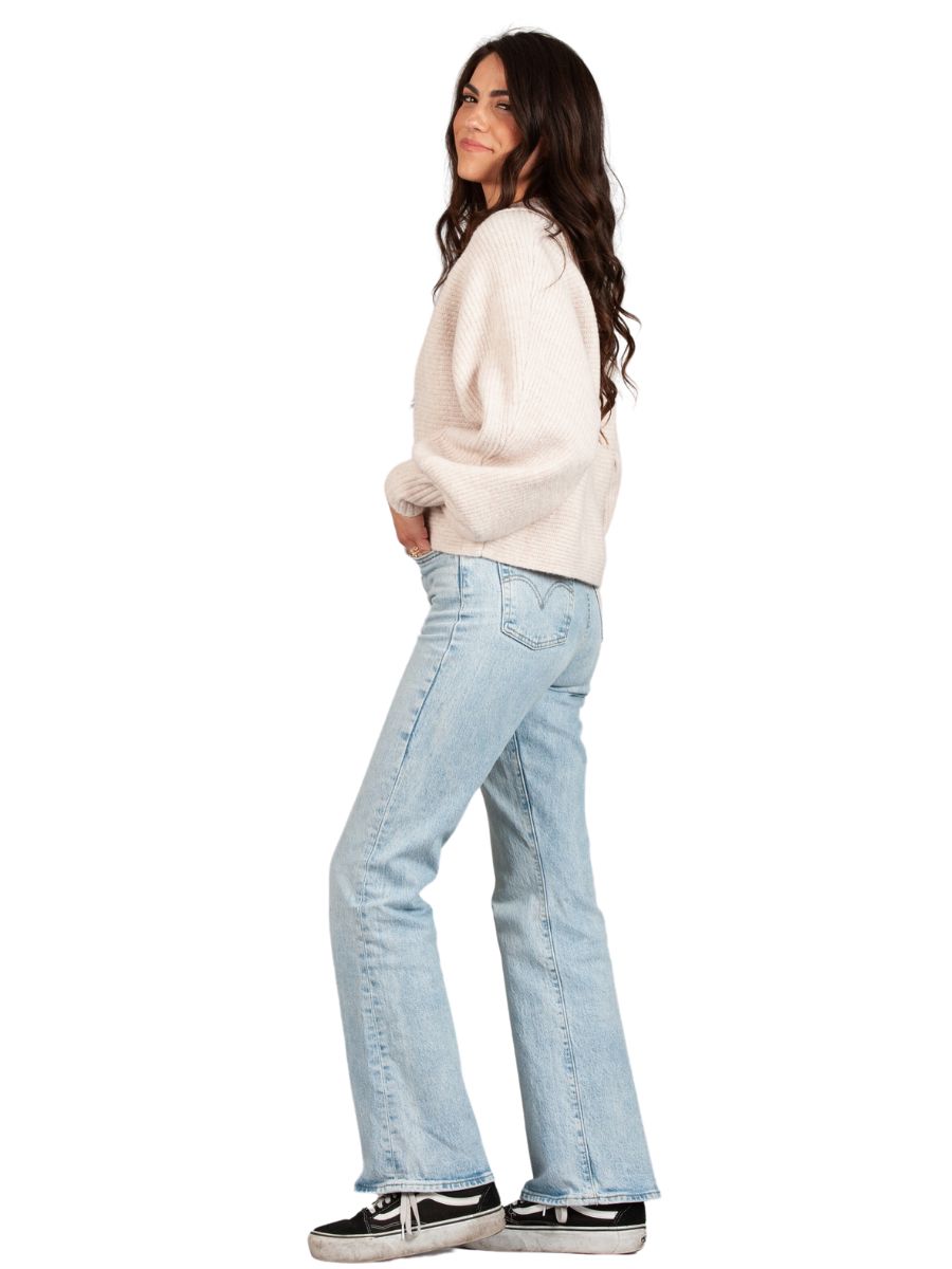AMINA PULLOVER COLLAR SWEATER-SNOW BLUSH