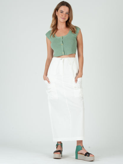 SHAY KNIT CROP TOP-SEAFOAM