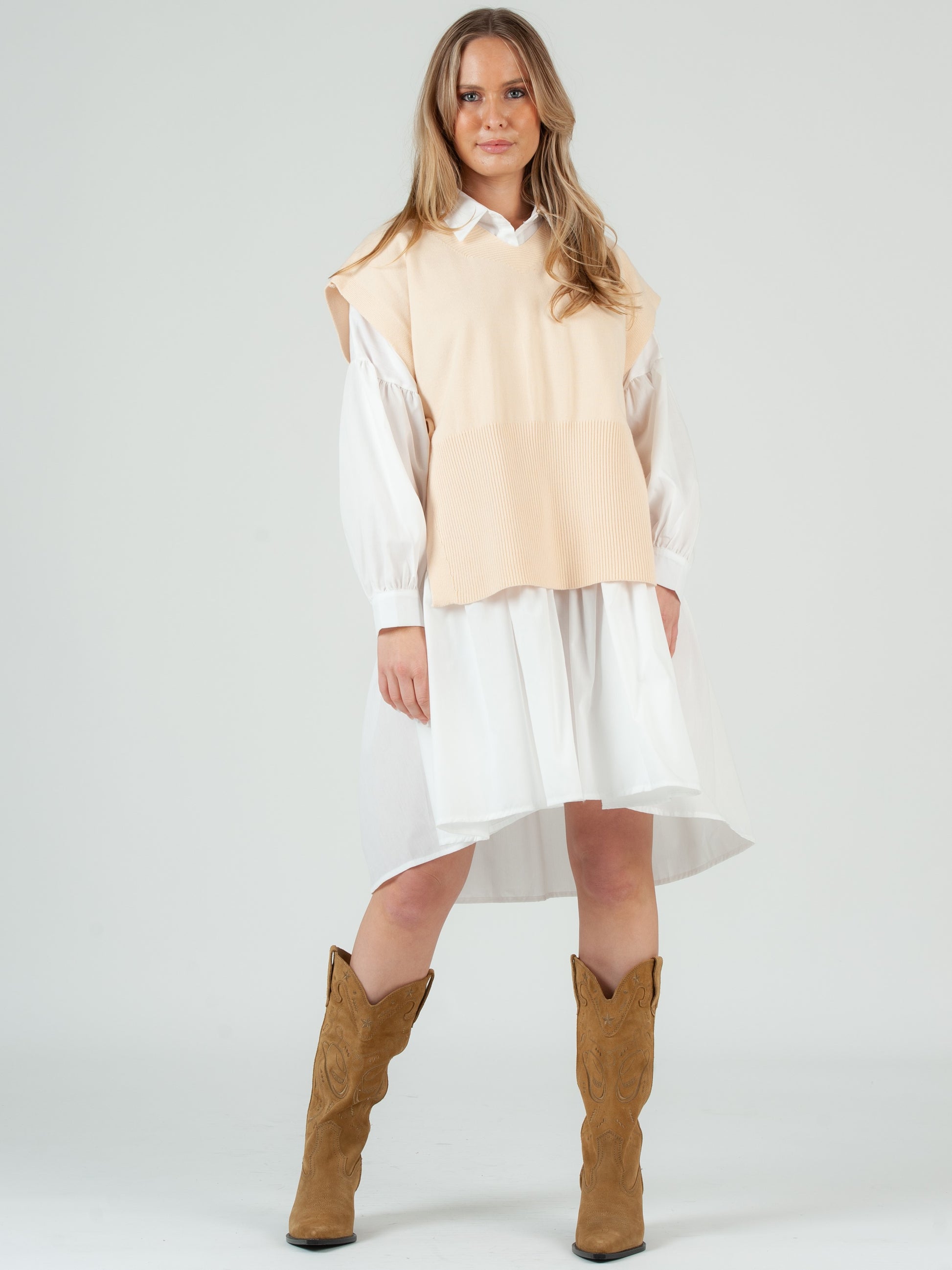 Women's Side Tie Sweater Vest in Ivory – Lucca Couture Women's Side Tie Sweater Vest in Ivory – Lucca Couture