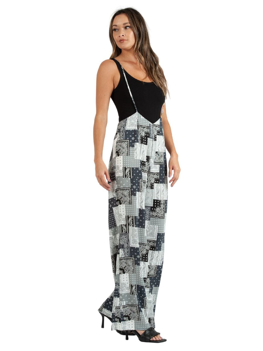 JORDAN JUMPSUIT-BLACK PATCH