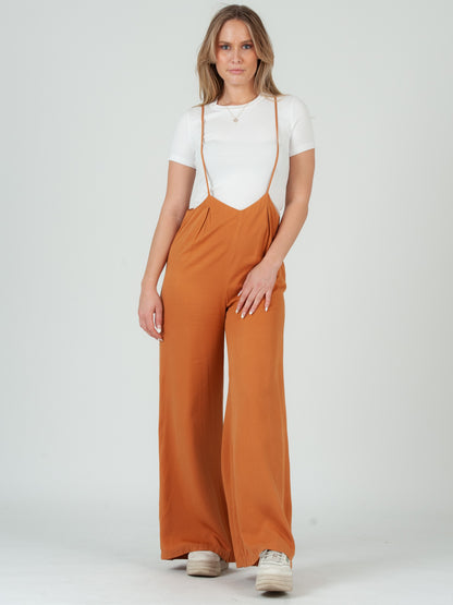 RAYON SUSPENDER JUMPSUIT