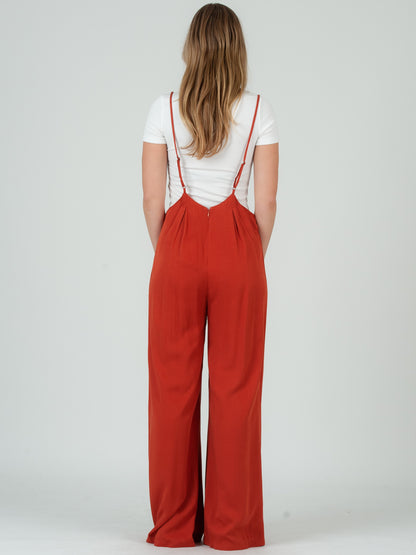 RAYON SUSPENDER JUMPSUIT