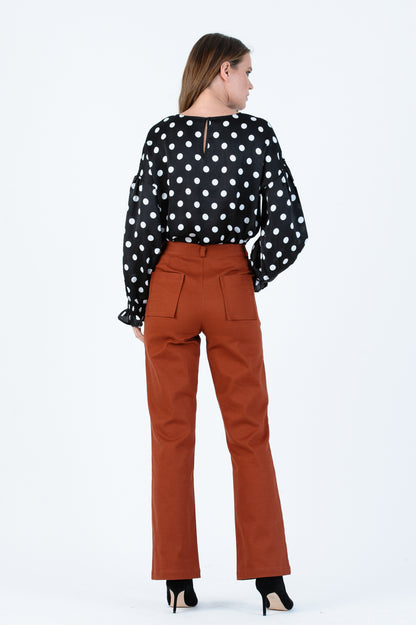 ECHO BOOT CUT PANT-RUSSET BROWN