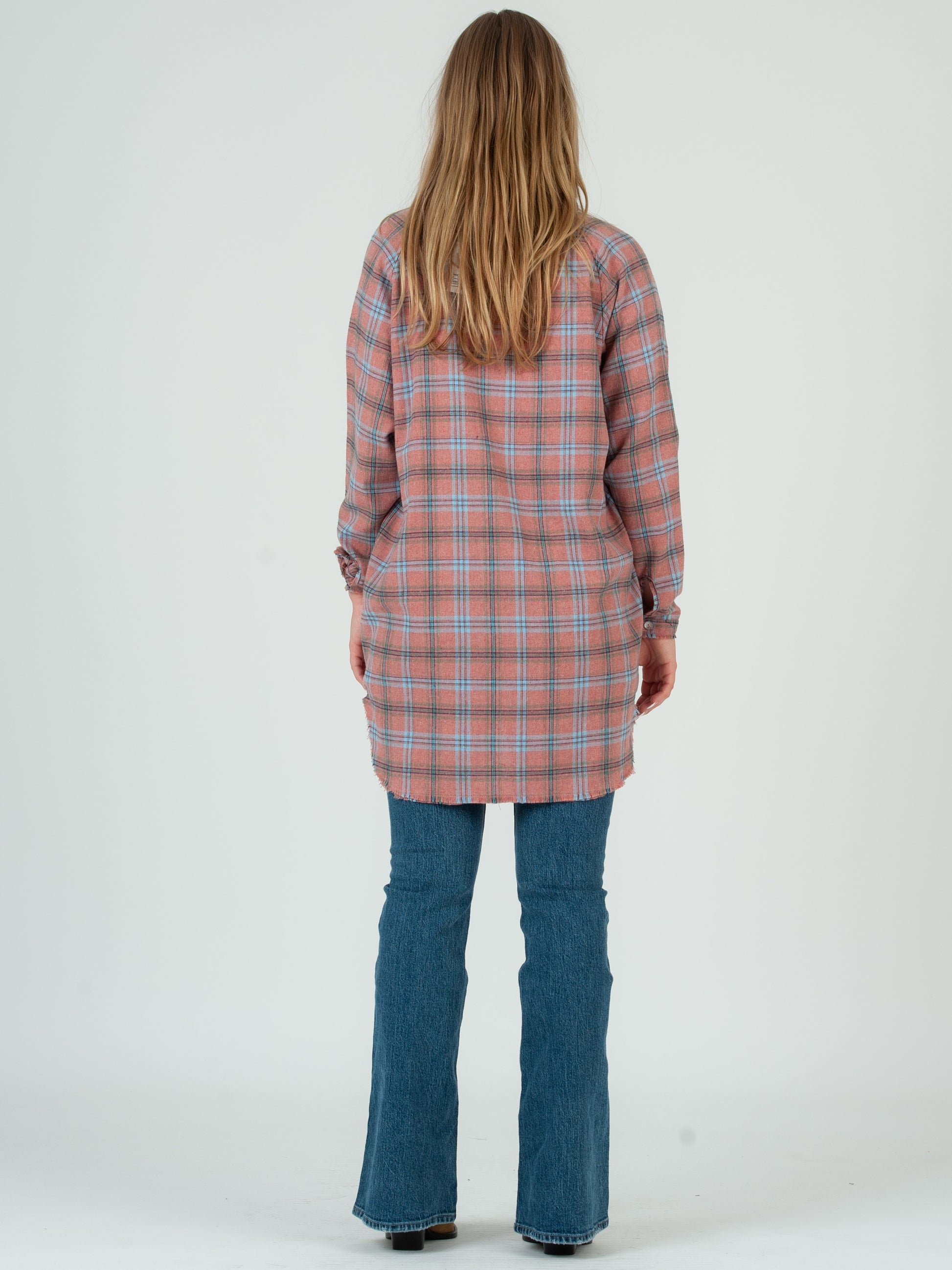 PINK PLAID SHIRT