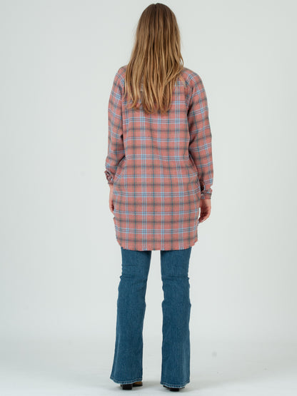 PINK PLAID SHIRT