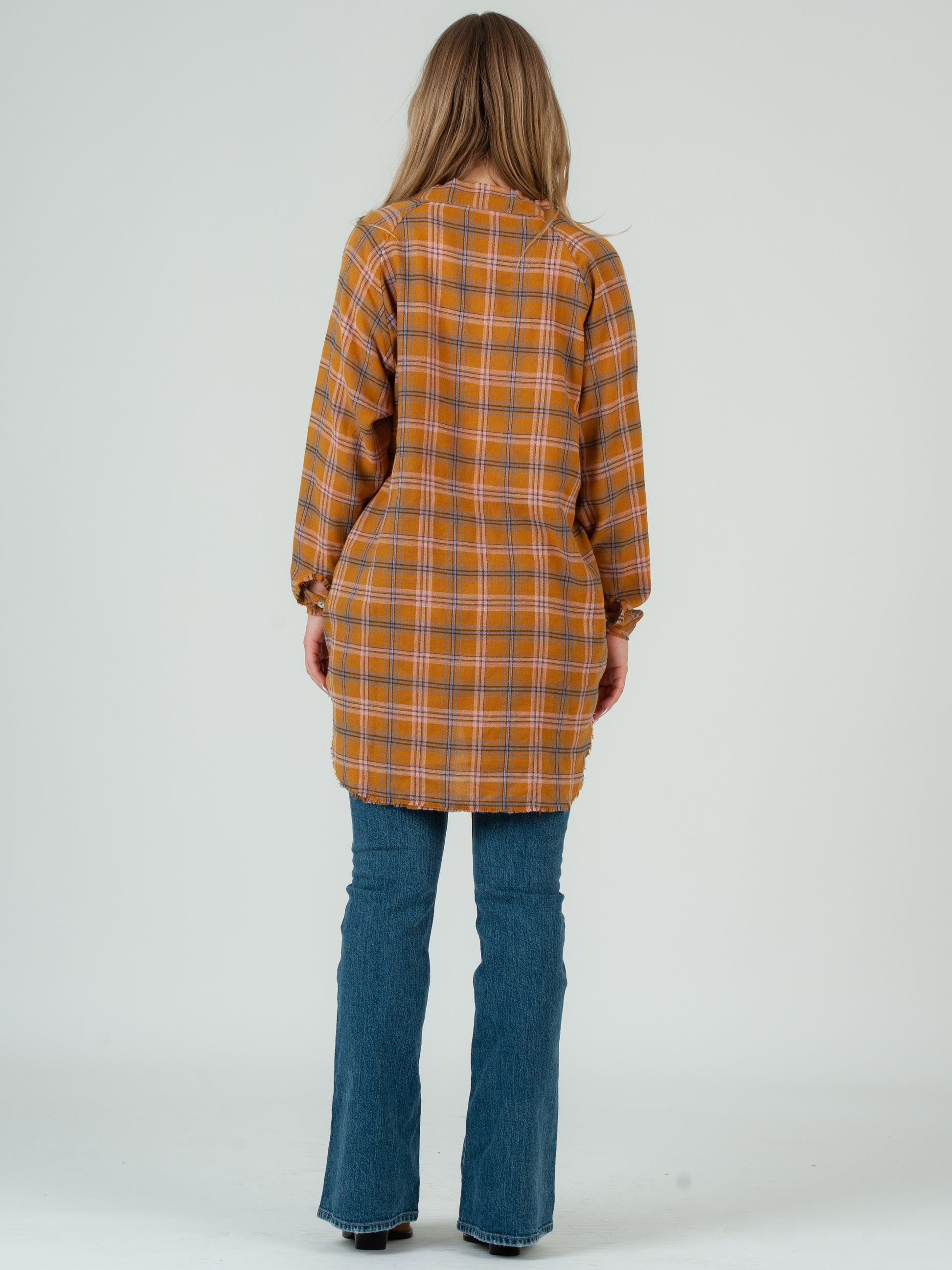 MUSTARD PLAID SHIRT