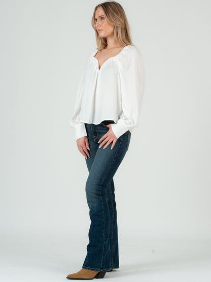 Women's Satin Sweetheart Blouse