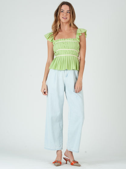 GREEN CAMI TANK